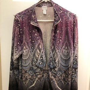 ⬇️Chico’s Embellished Cardigan -Chicos size 2